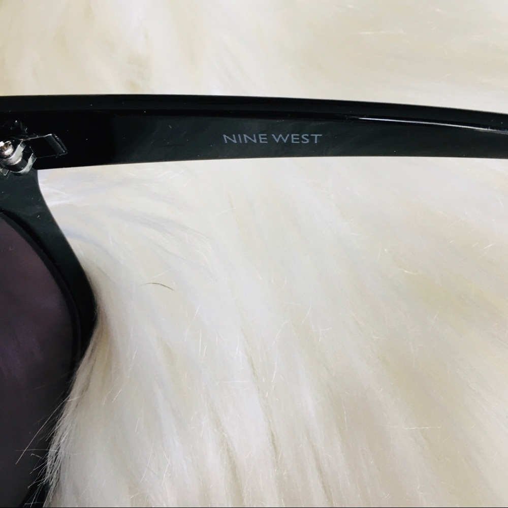 NWT Nine West Women’s Black Cateye Tinted Lens Sunglasses - Picture 7 of 9